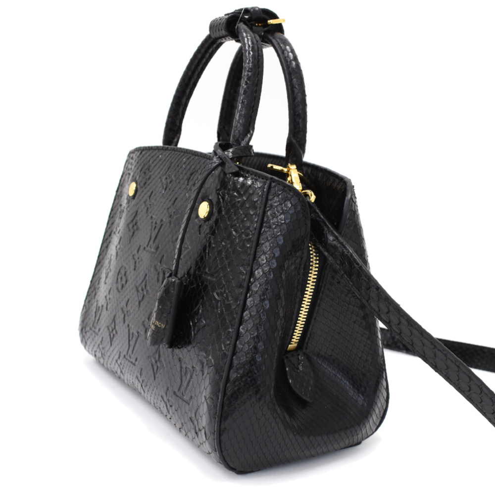 Louis Vuitton Montaigne Bb 2-Way Python Leather N… - image 2